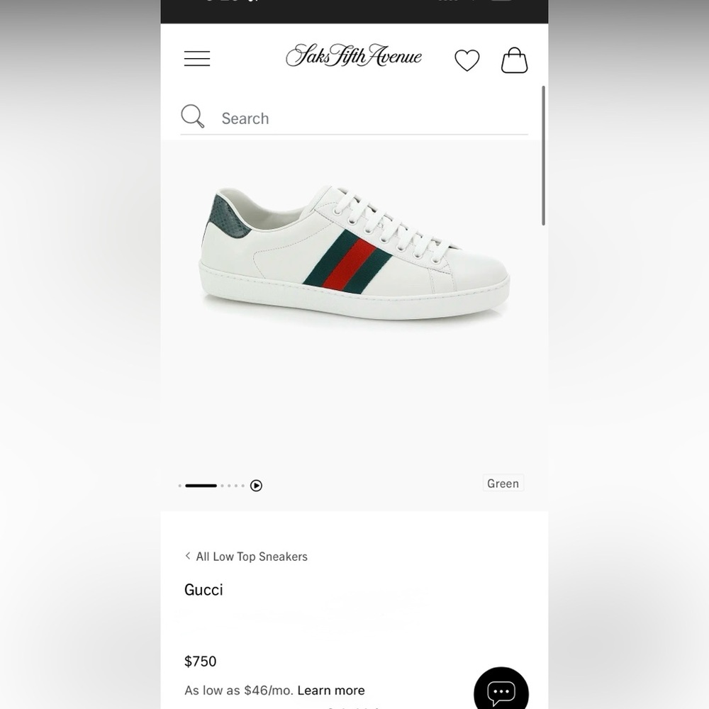 AUTHENTIC Gucci Ace Classic Sneakers Men US 9/9.5 - Picture 3 of 10